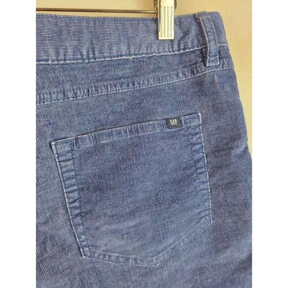 GAP Women's Shorts Size 16 Blue Corduroy Cut Off Short - Picture 8 of 9